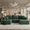 Green, variant on Liaroo 108" Sectional Couch, Boneless Couch Cloud Sofa, No Assembly Required Modular Couch U-shaped Couch for Living Room