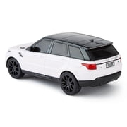 CMJ RC Cars: Range Rover - White - 1:24 Scale, Remote Control Radio SUV Vehicle, 2.4 Ghz, LED Headlights, Indoor-Outdoor Racing Toy, Licensed Model