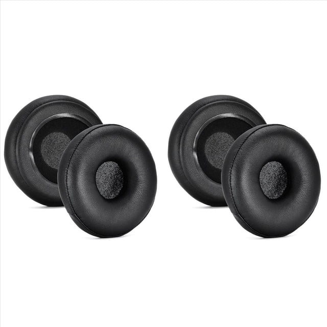 4X Almohadillas Duraderas para Auriculares Inalámbricos Cassette, Orejeras de , Almohadillas para Auriculares Fácilmente Reemplazables, Color Negro