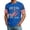 Blue, variant on Zimjoy 4th of July Shirts for Men Patriotic Crew Neck Short Sleeve 250 Anniversary Shirts USA Flag Spliced Mens Independence Day Shirts, Black 4XL