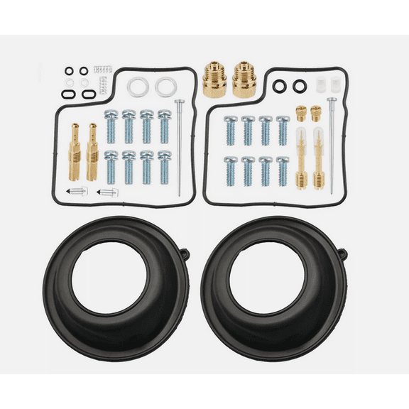 2 x Carburetor Rebuild Kit & Diaphragm Fit for 2002-2007 Honda VT750DC 750DC Shadow Spirit