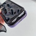 thumbnail image 6 of for iPhone 11 Case, Water Ripple Wave Meteorite Bubble Pattern Chrome Plating Soft Compatible with iPhone Case (Light Black,iPhone 11), 6 of 14