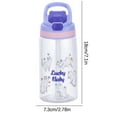 thumbnail image 3 of Kids Water Bottle with Straw Lid and Handle, Food Grade Material Leak-proof, Drip-proof Water Bottle, Easy Use for Girls and Boys to Sports, Workout and School, 3 of 6