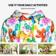thumbnail image 4 of Haiem Colorful Air Balloons for Men's Fashion Hoodies & Sweatshirts with Kangaroo Pocket,Hooded Sweatshirt with Eye-catching Drawstrings-Medium, 4 of 7