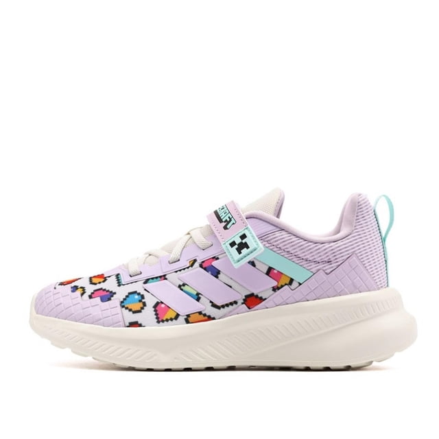 Tenis Adidas Minecraft Fortarun para Niñas 16.5 A 21.5. JR1950 lila 21