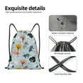thumbnail image 5 of Drawstring Backpack - elephant tree Splash Proof Small Drawstring Gym Bag for Women Men, Cinch Sports String Bag Backpack for Travel Swimming Beach, 5 of 8