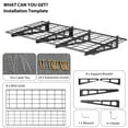 thumbnail image 4 of QinaQin Floating Storage Rack, 400 Lbs Capacity – Suitable for Garages, Studios, Sheds, and Basement Storage – Metal Racks for Storing Tools, Supplies, and Bulk Items, 4 of 7