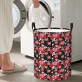 thumbnail image 6 of KLL Rose Flowers Waterproof Foldable Laundry Hamper Bucket with Handles for Storage Bin,Kids Room,Home Organizer (Medium ), 6 of 7