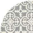 thumbnail image 4 of SAFAVIEH Chatham Amery Geometric Wool Area Rug, Dark Grey/Ivory, 5' x 5' Round, 4 of 5