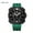 BlackShellBlackFaceGreenBelt, variant on 2024 Men's Sports Quartz WatchilicWaterproof Watch Agent