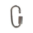 thumbnail image 2 of Qjaiune 24 Piezas de eslabones rápidos Mosquetón de Bloqueo en Forma de D de Acero Inoxidable de 1/8 Pulgada Conector de Cadena Duradero y Resistente, 2 of 5