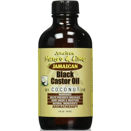 - Jamaican Mango & Lime Black Castor Oil With Coconut, 4 oz