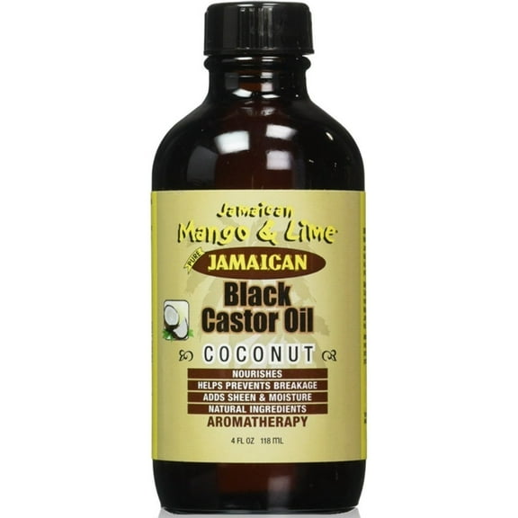 Jamaican Mango & Lime Black Castor Oil With Coconut, 4 oz