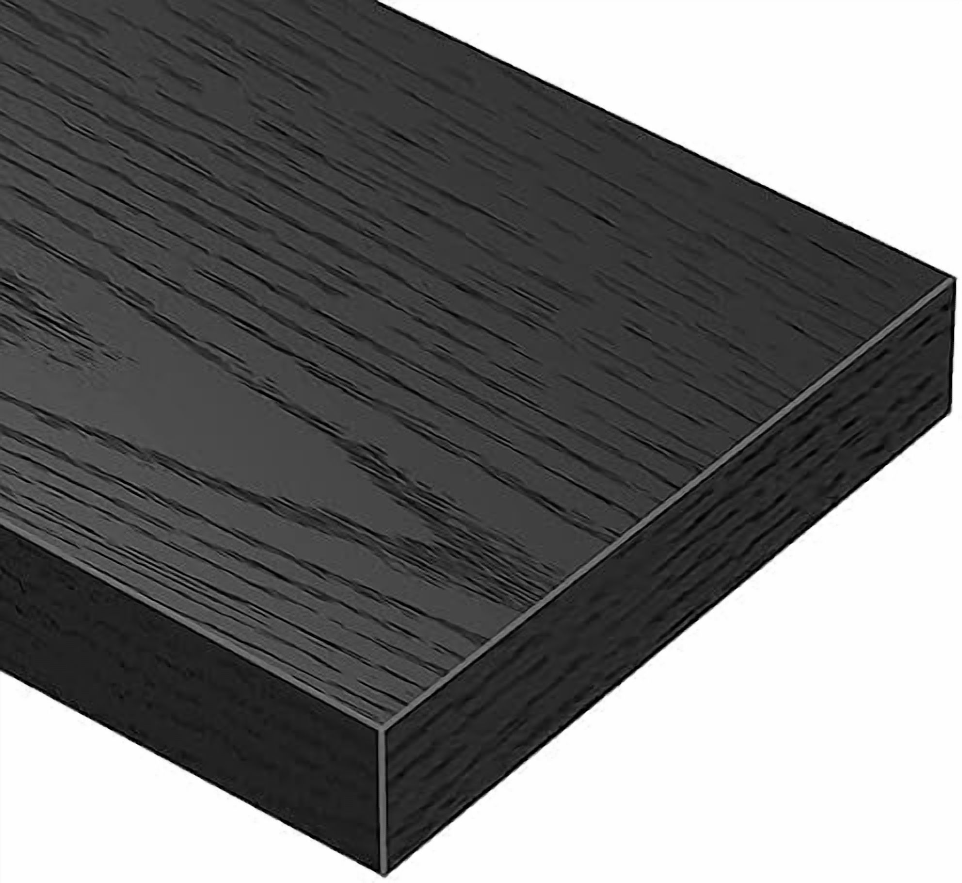 Floating Shelves for Wall 55.1" Extra Long - Wall Mounted Shelf Bathroom Kitchen Living Room Bedroom Farmhouse Home Decor Display Bookshelf Large 55.1 x 9.3 inch Set of 2, Black (008-140B)