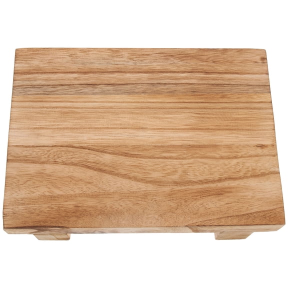 Pawsdot Wooden Stool in Khaki for Craft and Plant Display, Decorative Pedestal