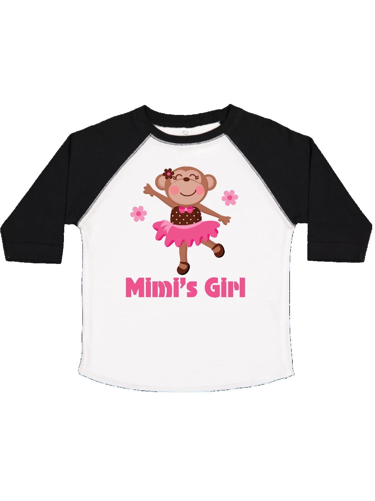 inktastic Mimis Girl Monkey Toddler T-Shirt
