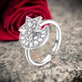 thumbnail image 5 of Versatile Rotatable Adjustable Anxiety Relieving Silver Plated Zircon Ring for Stress and Fashionable Finger Accessory, 5 of 5