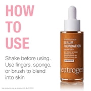 Neutrogena Sensitive Skin Serum Foundation, Medium/Deep 02, 1 oz