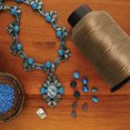 thumbnail image 5 of The Beadsmith Nymo Thread – Ash Color – Size D, .30mm Diameter, 3oz Cone, 1584 Yards/1448 Meters – Made of Nylon – Bead Embroidery & Weaving, Off Loom & Loom Work and DIY Craft Projects, 5 of 6