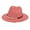 Pink, variant on Stylish Summer Sun Wide Brim Straw Bucket Hat for Women Retro Fashion Pearl Sunscreen Accessory Red One Size