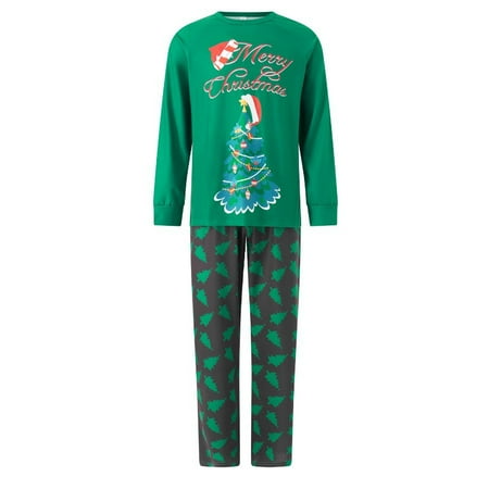 

Christmas PJs Adults Kids Baby Xmas Nightwear Family Matching Pyjamas Sets Green