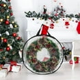 thumbnail image 5 of Eoozwa Christmas Wreath Storage Bag 30" Clear Xmas Wreath Storage Container - Garland Holiday Artificial Wreath Storage Holder Water Proof Transparent PVC with Handles, 5 of 6