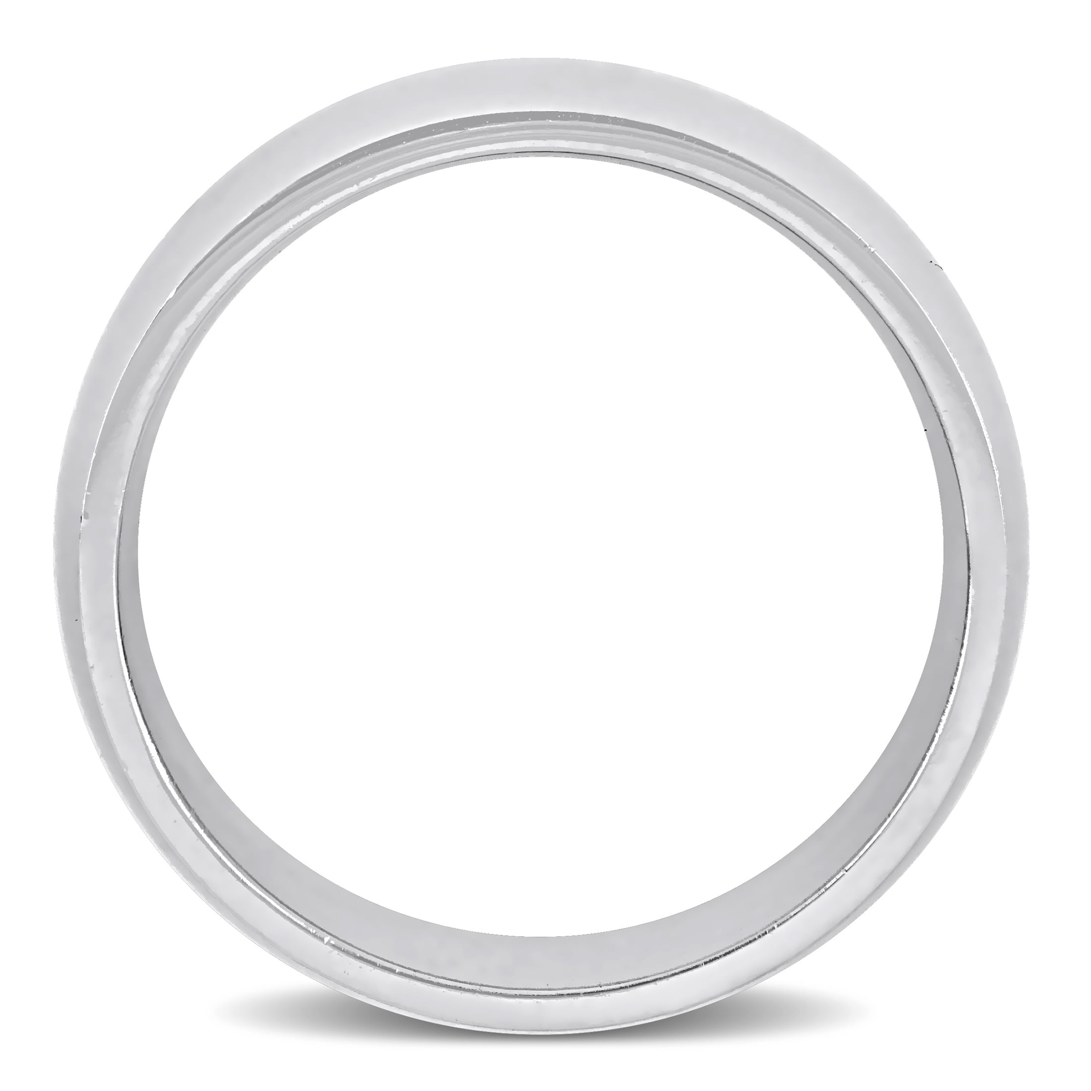 Everly Men's 14k White Gold Wedding Ring