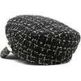 thumbnail image 4 of CoCopeaunts Women Newsboy Hats Plaid Tweed Baker Boy Fiddler Cap Beret Cap with Chain Cabbie Paperboy Sailor Hat, 4 of 6