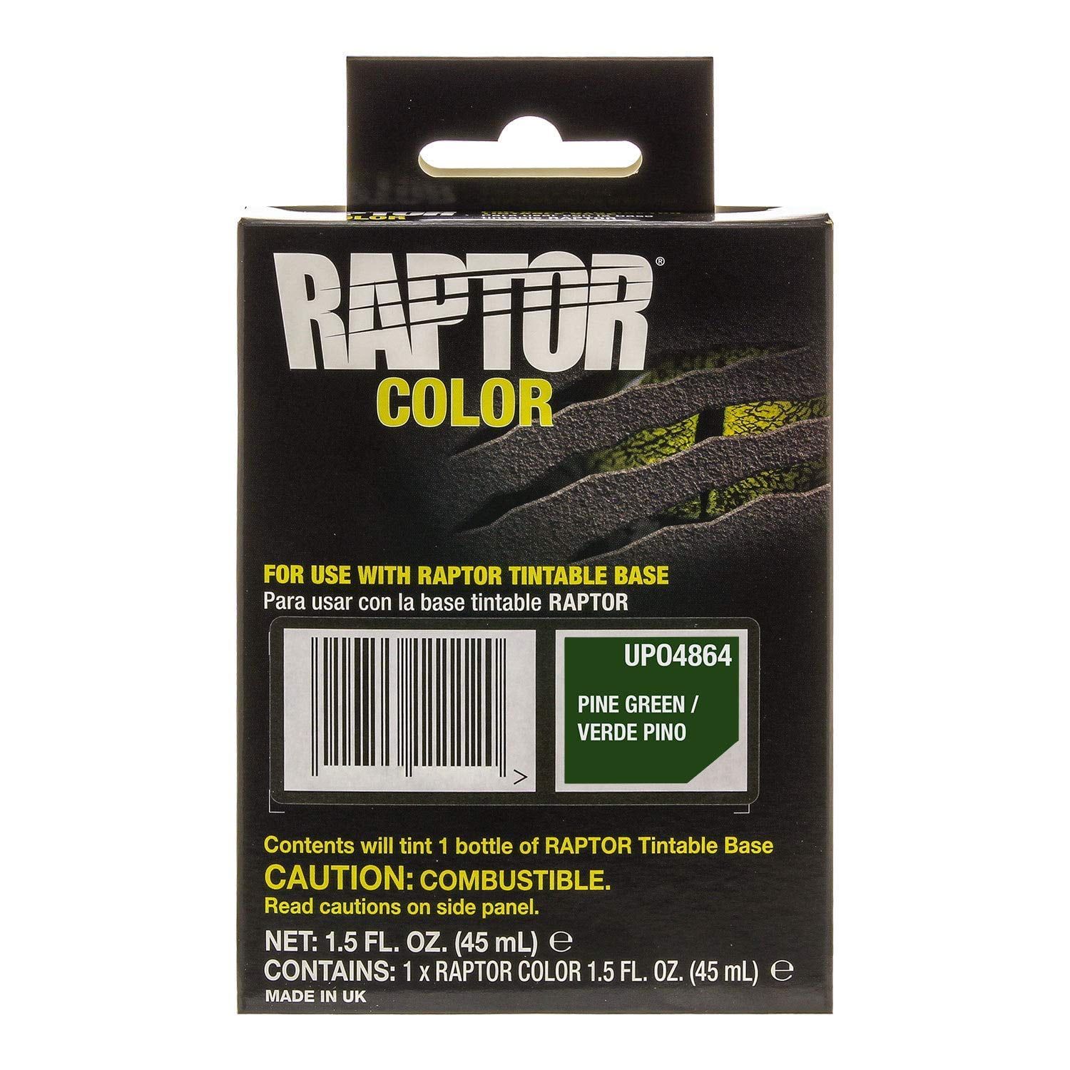 U-POL Raptor Tintable Truck Bed Liner 4 Liter Kit w//Pine Green Color Tint Pouch 1.5 Ounce