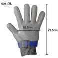thumbnail image 2 of Guantes Anticorte Sacrificio de Peces, Protección para Manos Acero Inoxidable Z1698, 2 of 2