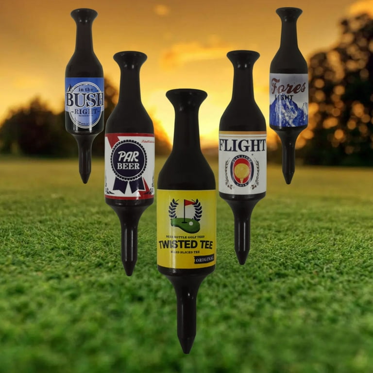 ZVVN 5Pack Beer Bottle Golf Tees, Virtually Unbreakable and Recyclable  Plastic Golf Tee , Golf Gift for Men, Bachelor Party Novelty Gift, for  Golfers