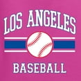 thumbnail image 6 of Wild Bobby City of Los Angeles LA Baseball Fantasy Fan Sports Unisex Crewneck Sweatshirt, Fuschia, XX-Large, 6 of 6