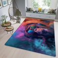 thumbnail image 3 of Monkey Rug & Home Decor-Cool Gorilla Black Area Rugs-Animal Monkey Rug Carpet Durable & Non-Slip Modern Rugs for Living Room Bedroom Man Cave Decorative-B67PP, 3 of 7