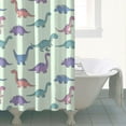 thumbnail image 4 of Colorful Dinosaur Assortment Pattern Shower Curtain 72"x84" ,Bathroom Decorative Shower Curtains Set with 12 Hooks,Modern Waterproof Washable Shower Curtain, 4 of 6