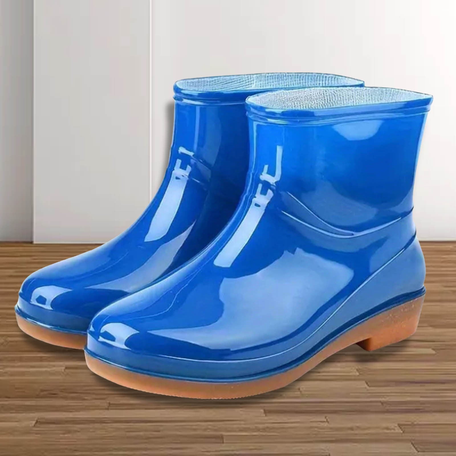 IUJSOY Women's Short Ankle Rain Boots Waterproof Lightweight Garden Work Rain Shoes for Women