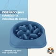 thumbnail image 2 of P.U.P. SUPPLY | Plato para Alimentación Lenta - Plato para Perro y Mascotas | Ideal para Todas Las Razas - Platos para Perro | Azul Oscuro, 2 of 6