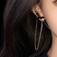 thumbnail image 5 of UDIYO 1Pc Earring Chain Stylish Cross Design Non-allergic Decorative Delicate Dangle Earrings for Daily Life, 5 of 7