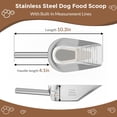 thumbnail image 2 of Cuchara de comida Mutclord para mascotas, gatos y perros, acero inoxidable 304, 250 ml, 2 of 7