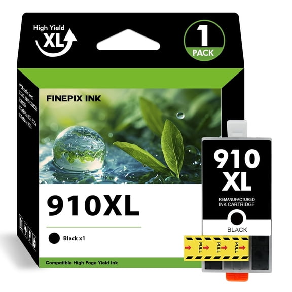 910 910XL Ink Cartridges Compatible for HP 910XL 910 Printer Ink 1 Pack Black for OfficeJet Pro 8020 8025 8028 8035 8010 8022 8015 8018 Printer