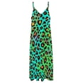 thumbnail image 6 of Neon Leopard Print Vibrant Pattern Sleeveless Dress Loose Women's Dress Dresses Luxury Evening Dresses, 6 of 9