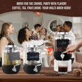 thumbnail image 2 of Cold Brew Coffee Maker, 1 Gallon Iced Maker With Stainless Steel Filter, Heavy Duty Glass Pitcher Spigot, Mason Jar Fast Tea, 2 of 5