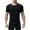 Black, variant on tarylea Workout Men's T-Shirts Crew Neck Short Sleeve Tops Solid Color Slim Fitted Shirts Casual Quick Dry Athletic Shirts