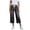 Dark Gray, variant on Capris Jeans for Women Trendy Wide Leg Capri Pants High Waisted Pull on Elastic Waist Summer Stretch Denim Jeans Women Baggy Barrel Jeans Migroa Black L