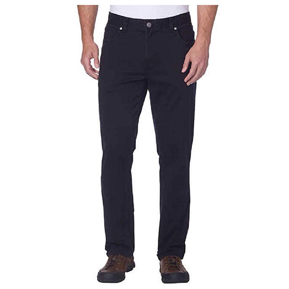 Bass G.H. Bass Men's Brushed Twill Pant, Black, 34W X 30L NEW