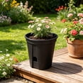 thumbnail image 5 of Transparent Aeration Planter for Indoor Plants, Clear Plastic Orchid Pot with Drainage Slits, Breathable Root Control Container with Saucer, Ideal for Monitoring Plant Growth, New Home Gift Idea, 5 of 6