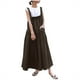 thumbnail image 1 of Falda con tirantes para mujer: tirantes largos, bolsillos grandes, por encima de la rodilla, vestido informal de verano, 1 of 5