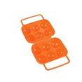 thumbnail image 2 of Caja plegable portátil para huevos - Plástico, capacidad para 6 huevos, 15,5 x 15 x 7 cm, naranja/verde, a prueba de golpes, 2 of 2