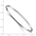 thumbnail image 2 of 14k White Gold Hinged Bangle Bracelet, 2 of 6