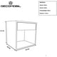 thumbnail image 4 of Set 2 burós DECOMOBIL Mesa Organizador Moderno Minimalista con cajón, 4 of 4