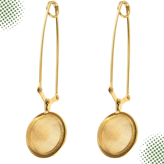 WRITWAA 2Pcs Tea Steeper for Loose Tea Leaves Golden Stainless Steel for Friends